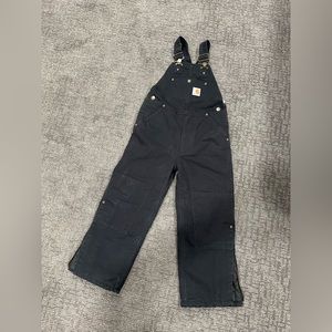 Carhartt Insulated Bib Overalls Youth Size 6 Black